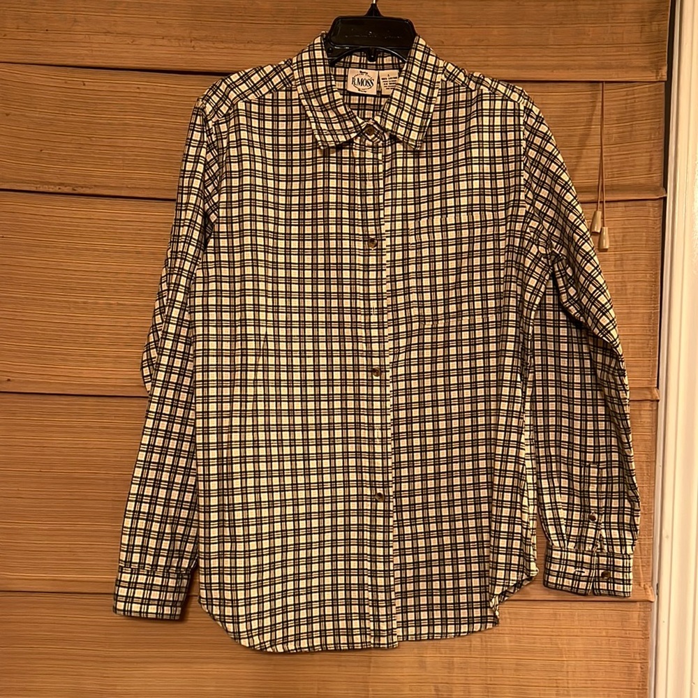 Cotton flannel-like shirt